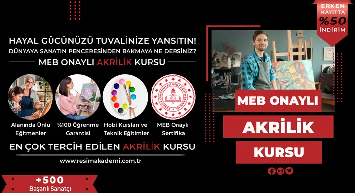 Akrilik Kursu Fiyatları – Erken Kayıtta %50 İndirim