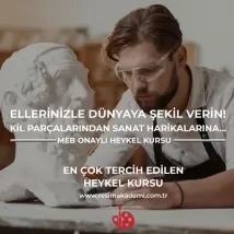 Heykel Kursu Resim Akademi - Ellerinizle Dünyaya Şekil Verin!