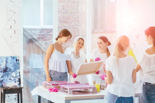 pouring efekt medium atölyesi