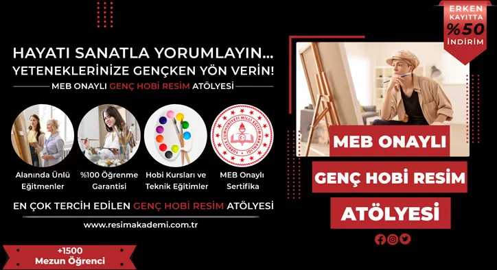 Genç Resim Kursu Fiyatları – Erken Kayıtta %50 İndirim