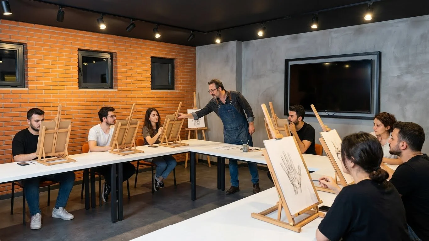 Güzel sanatlar fakültelerine hazırlık kursu anatomi ve figür çizimi